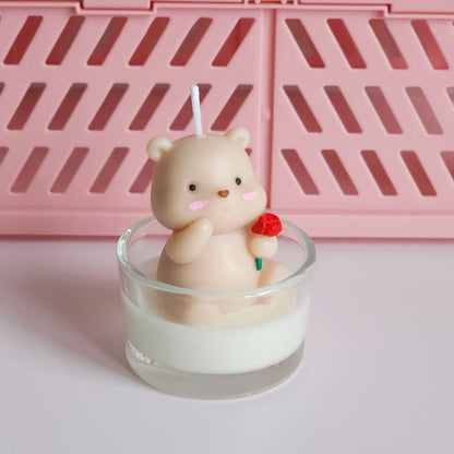 Dreammstudio | Teddy & Rose Scented Tealight Candle
