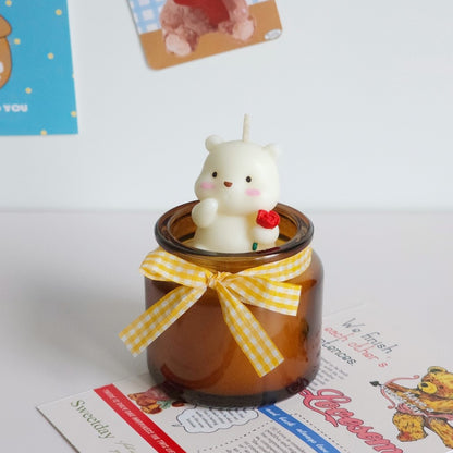 Dreammstudio | Teddy & Rose Scented Candle in Jar