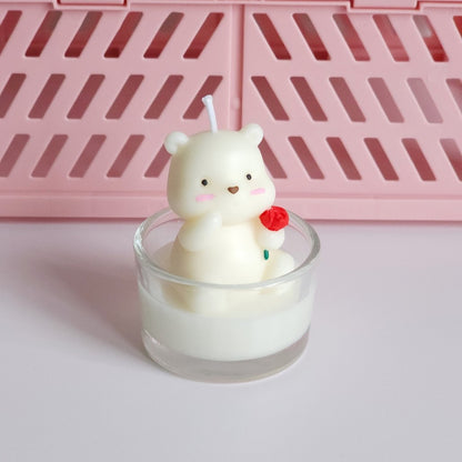Dreammstudio | Teddy & Rose Scented Tealight Candle